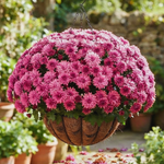 2 Mums Plants Live, Pink Chrysanthemum Plants Live, No Potted, Chrysanthemum Flower Live Plant Garden, 5 to 8 Inc, Mum Live Plant
