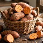 Sweet Potato Starter Plant 4-7 Inch Tall, Live Vine for Outdoor Growing