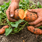 Sweet Potato Starter Plant 4-7 Inch Tall, Live Vine for Outdoor Growing
