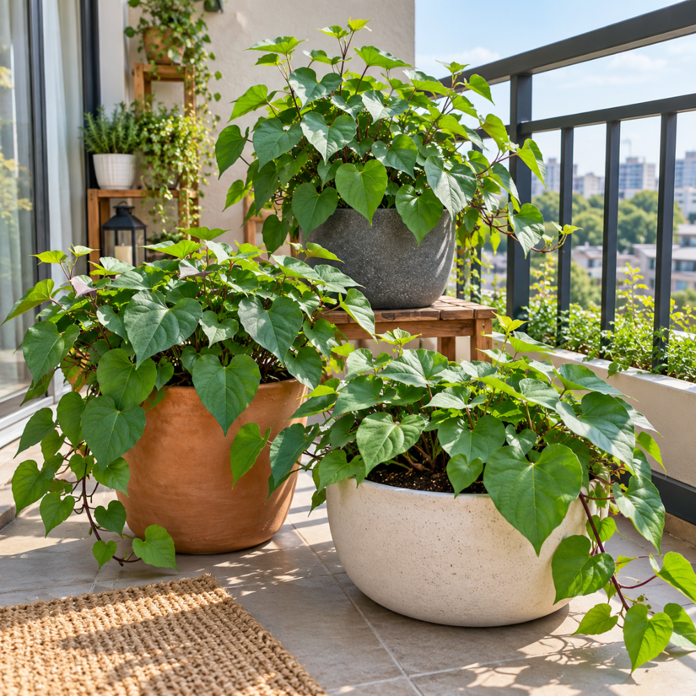 Sweet Potato Plant Live, 4–6 Inches Tall, Edible Vegetable Plant for Home Garden