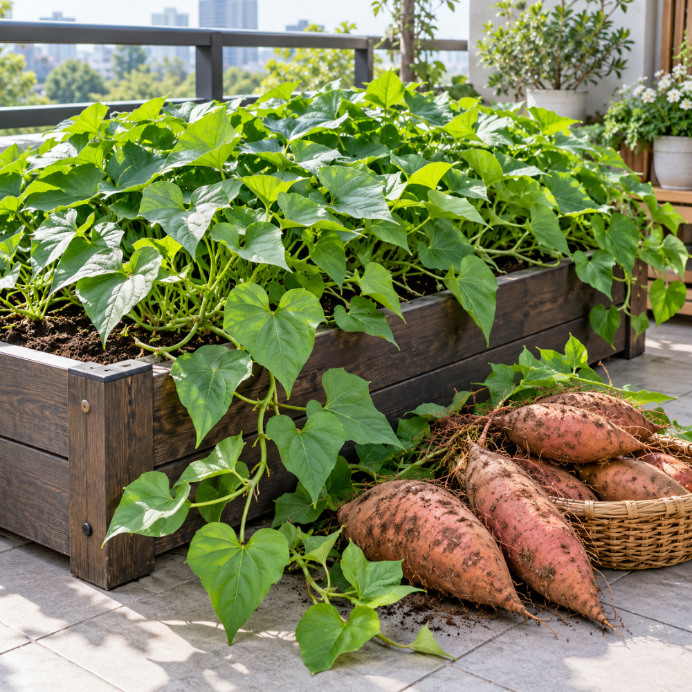 Sweet Potato Plant Live, 4–6 Inches, Edible Sweet Potato Vegetable Plant for Outdoor Growing