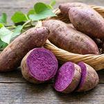 Set of 10 Purple Sweet Potato Slips, Live Garden Starter Plants, 4-7" Tall