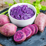 Set of 10 Purple Sweet Potato Slips, Live Garden Starter Plants, 4-7" Tall