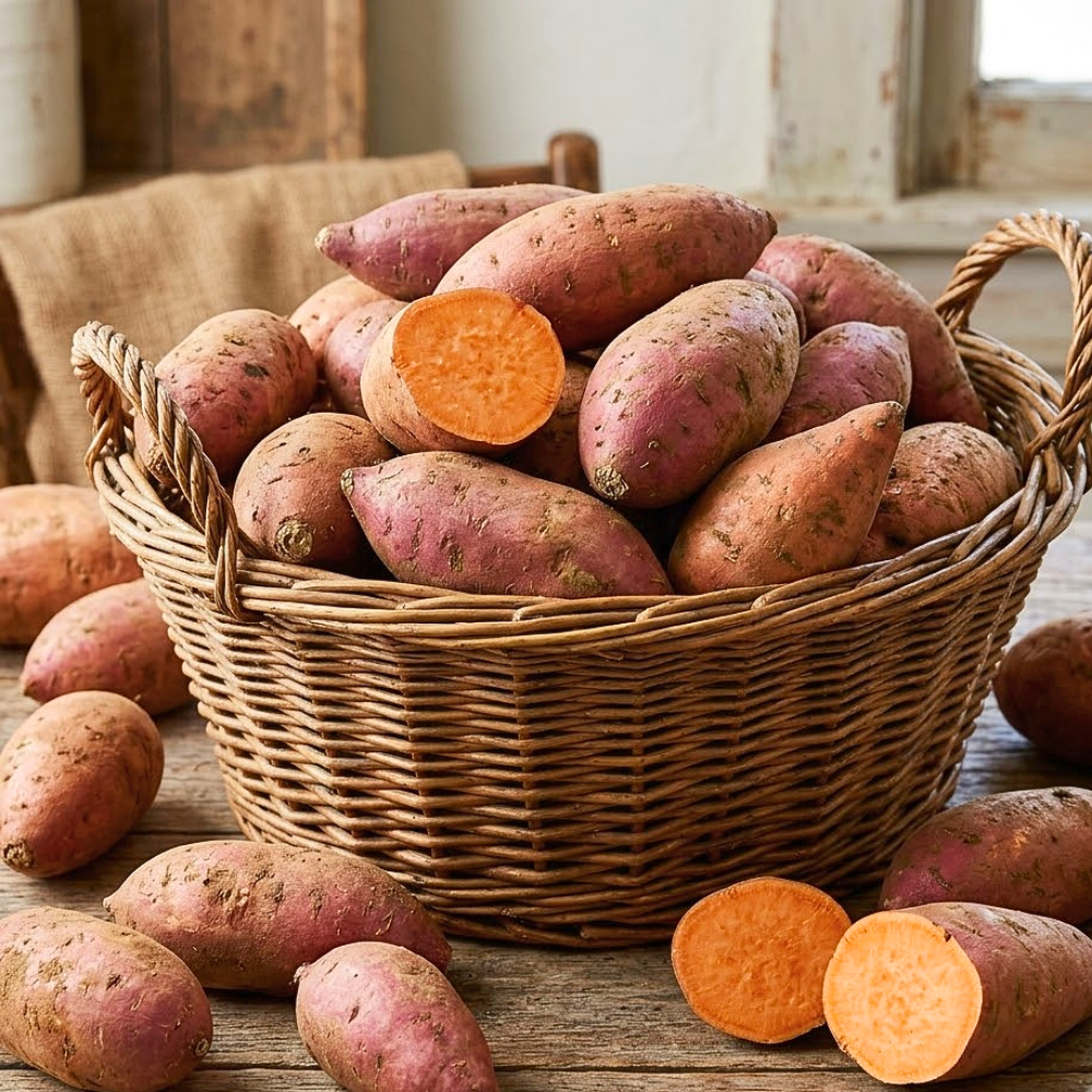 Sweet Potato Live Plant,  Starter Vine for Garden Planting, 4-6" Tall