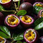 Purple Passion Fruit Plant Live, Tropical Fruit Vine for Planting, 5-10" Tall, Sweet Edible Fruits