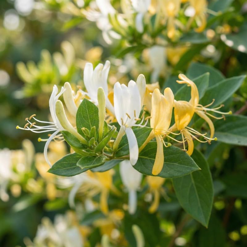 6 Yellow Honeysuckle Cuttings 8–10 Inches, Honeysuckle Vine Plant Cuttings, Fragrant Flowering Climbing Plant for Outdoor Growing