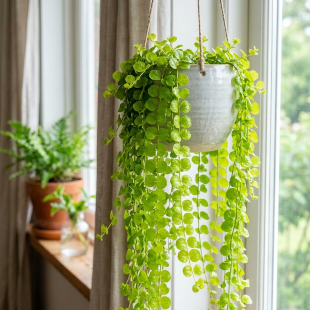 Creeping Jenny Live Plant, Creeping Jenny Plant in Pot, 4-6 Inches Tall, Ground Cover for Hanging Baskets, Containers and Raised Beds