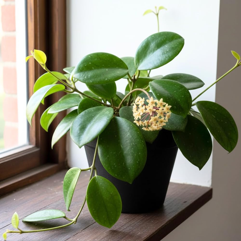 Hoya Plants Live Houseplants, Rare Green Hoya Plant Well Rooted in 3.25 Inches Pot, Perennial Vine Plant for Indoor Outdoor Planting