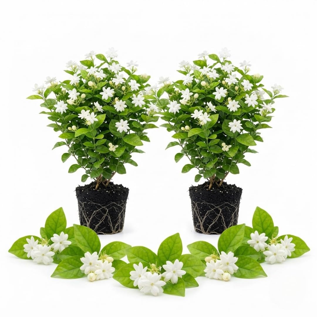 2 Maid of Orleans Jasmine Live Plants, Fragrant Flowering Shrubs, 4-6" Tall
