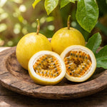 Yellow Passionfruit Plant Live 4-7 Inches Tall, Tropical Passion Fruit Vine for Garden, Patio Containers and Indoor Growing