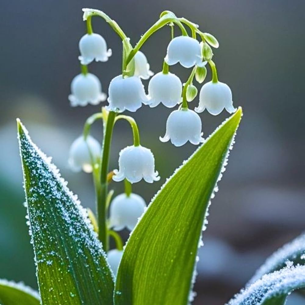5 Lily of The Valley Roots, White Lilies of The Valley Flower Bulbs, Indoor Outdoor Planting