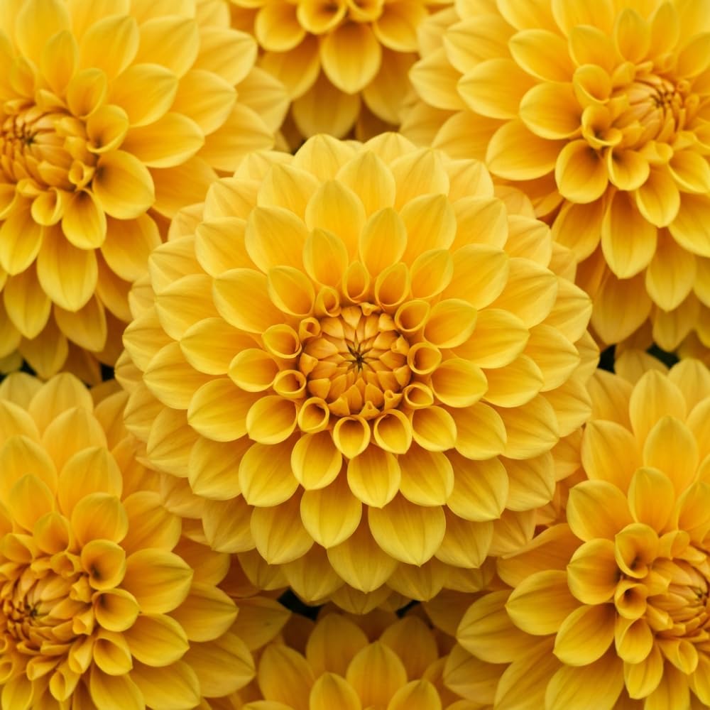 Yellow Dahlia Tuber, Vibrant Yellow Blooms, Summer Flowering Perennial, Dahlia Flowers for Indoor Outdoor Growing