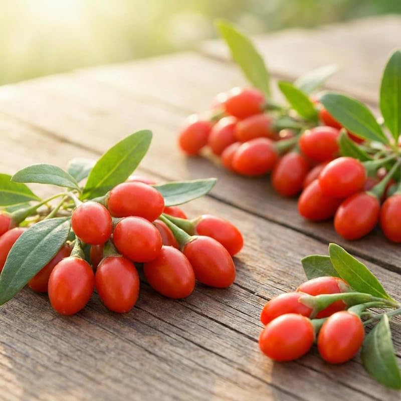 6 Goji Berry Cuttings for Planting, Red Goji Berries for Outdoor Growing, Cold Hardy Fruit Shrub Starter