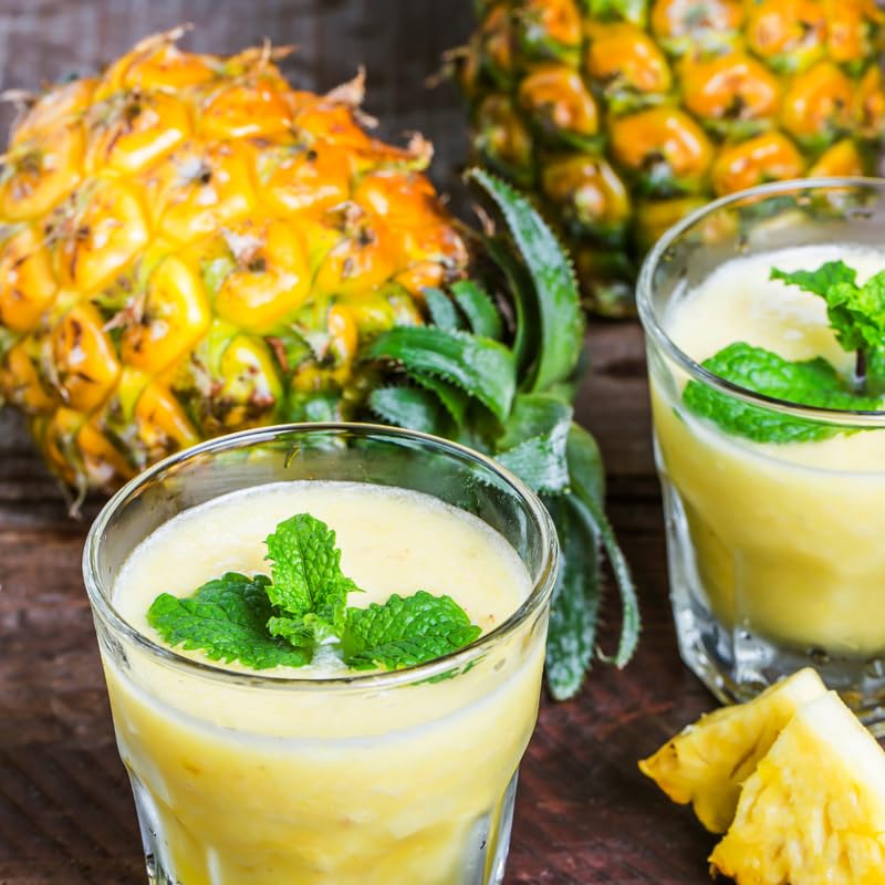 2 Gold Pineapple Plants Live 5 to 8 Inch Tall, Sweet Pineapple Fruit Trees Live Plant, Tropical Pineapple Seedling