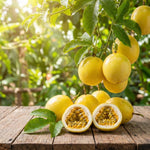 Yellow Passionfruit Plant Live 4-7 Inches Tall, Tropical Passion Fruit Vine for Garden, Patio Containers and Indoor Growing