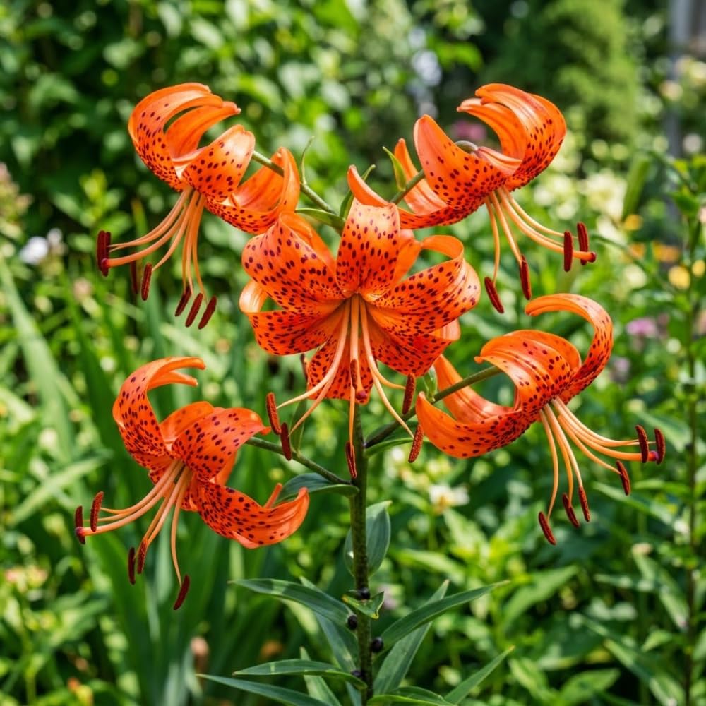 Set 3 Orange Lily Bulbs for Planting, Bright Sunny Blooms, Summer Flowering Perennial Garden Flowers, Lily Bulbs for Containers and Outdoor Garden