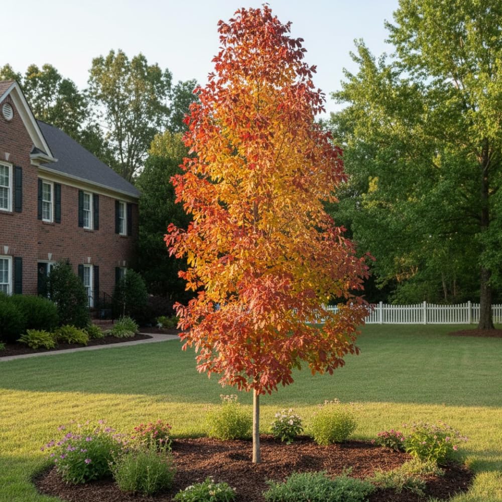 Pack of 2 Willow Oak Tree Live Plants, Hardy Leaf Oak Plant, 12 to 18 Inches Height, Outdoor Growing, Dormant Tree