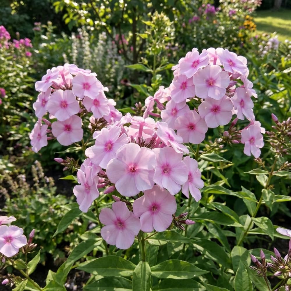 Phlox Plant, Soft Pink Phlox Plant in Plug, 2-3 Inches Tall, Hardy Perennial Flower for Outdoor Garden