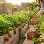 Pack 2 Red Strawberry Plants Live for Planting, Hardy and Sweet Strawberry Plant, 4 to 6 Inches Tall, Strawberries Fruit