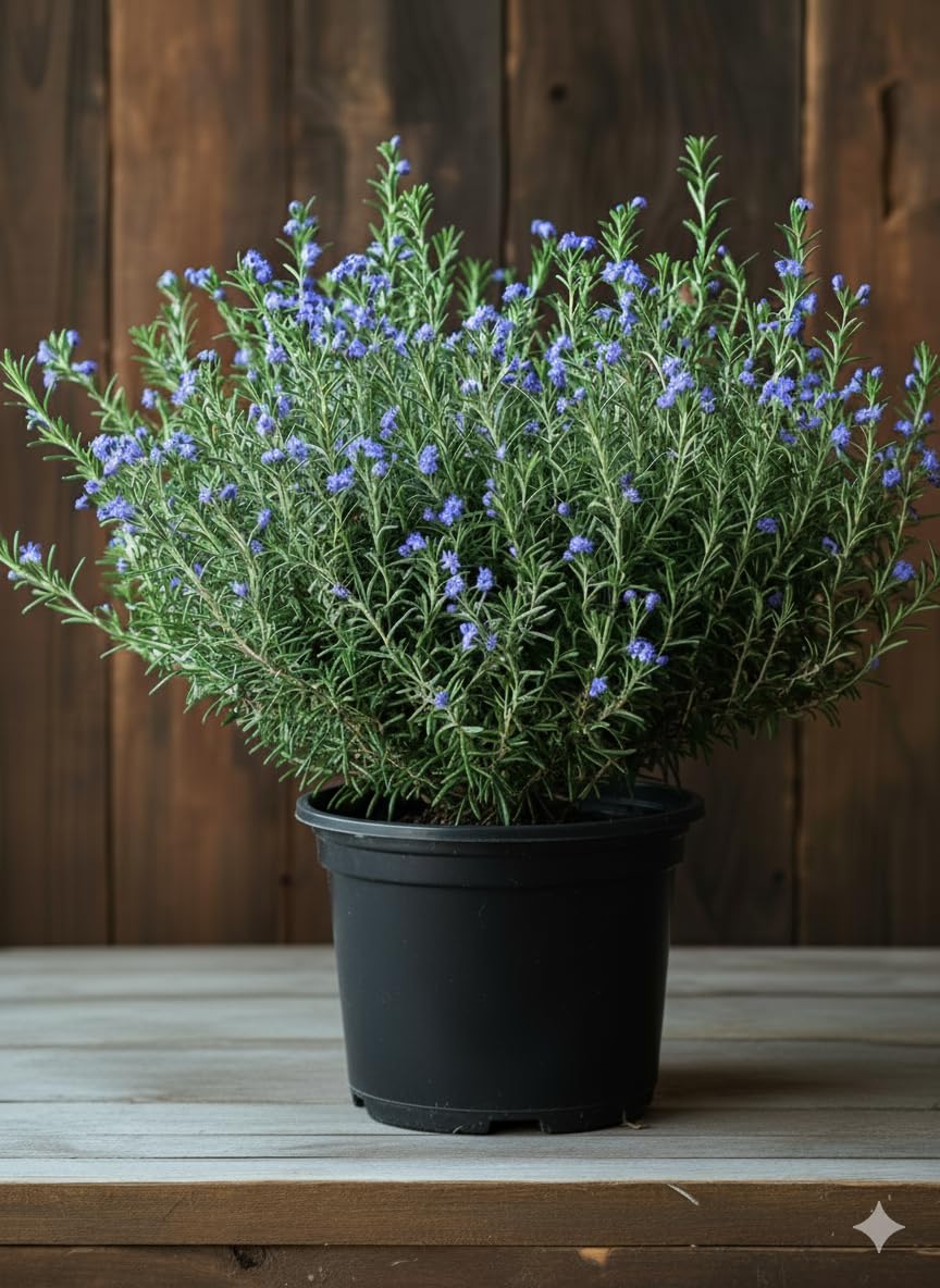 Set 2 Rosemary Plants Live, Ready to Grow Rosemary Plant 6 to 8 Inches, Hardy Fragrant Herb Plants for Outdoor Garden, 4'' Potted Plants