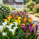 Calla Lily Bulbs for Planting, Calla Lily Bulbs, Vibrant Summer Blooming Flowers for Garden and Patio Planting (Mix Calla Lily Bulbs (Set 4))