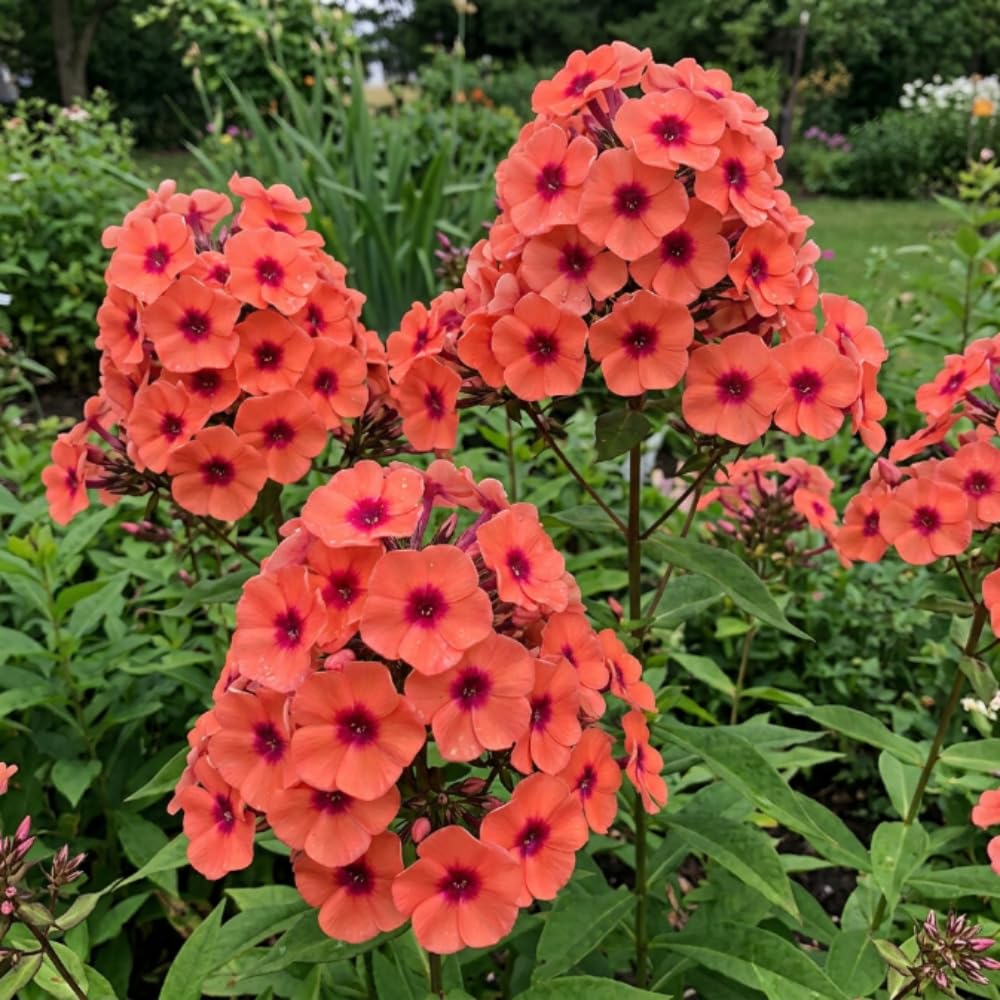 Phlox Plant, Orange Phlox Plant in Plug, 2-3 Inches Tall, Hardy Perennial Flower for Outdoor Garden