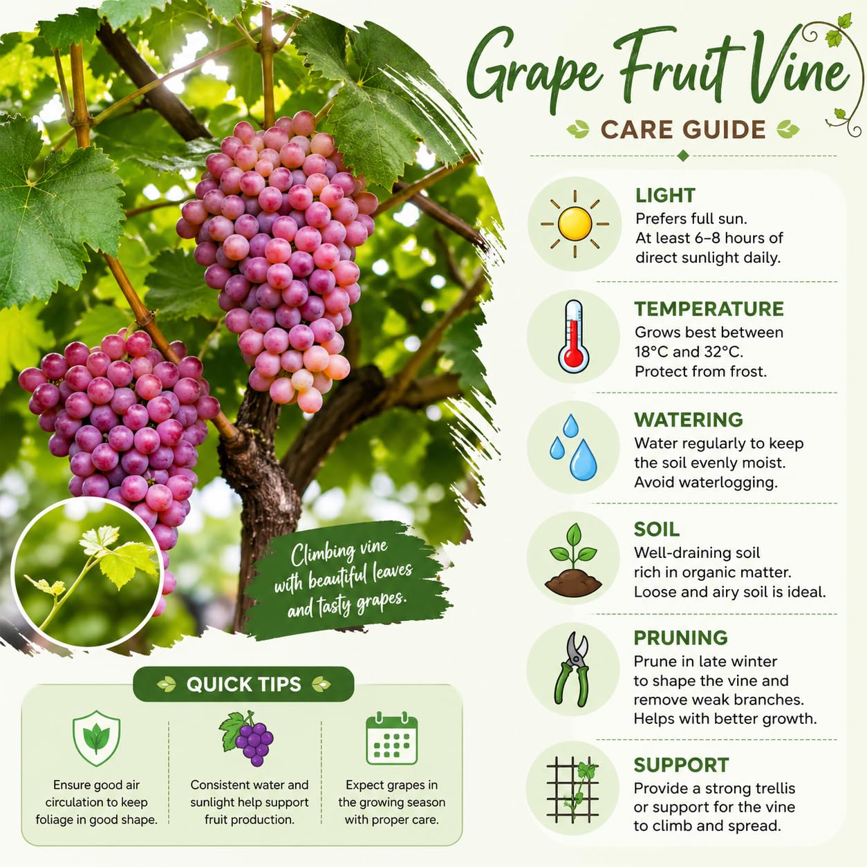 Grape Plant Live 4-7 Inches Tall, Fruit Vine Starter Plant for Garden, Patio Container, Backyard Trellis, Outdoor Growing (Bronze Grape)