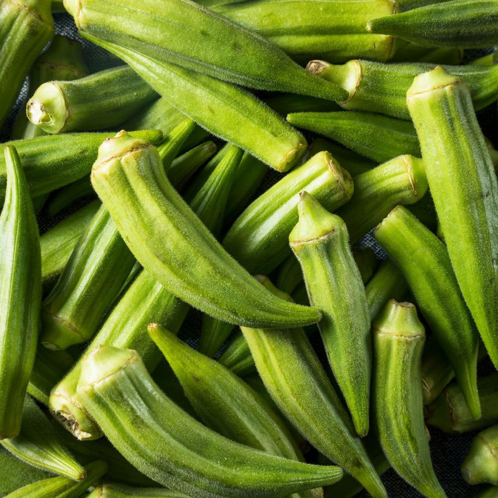 Okra Plants Live in One Pot, 3-5 Inch Tall, Live Okra Plant, Vegetable Plant Outdoor Garden, Well Rooted Seedling