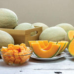 Sweet Melon Live Plant, 2 Plant Per Pot, 3–5 Inches Tall, Outdoor Melon Fruit Garden Starter Plant