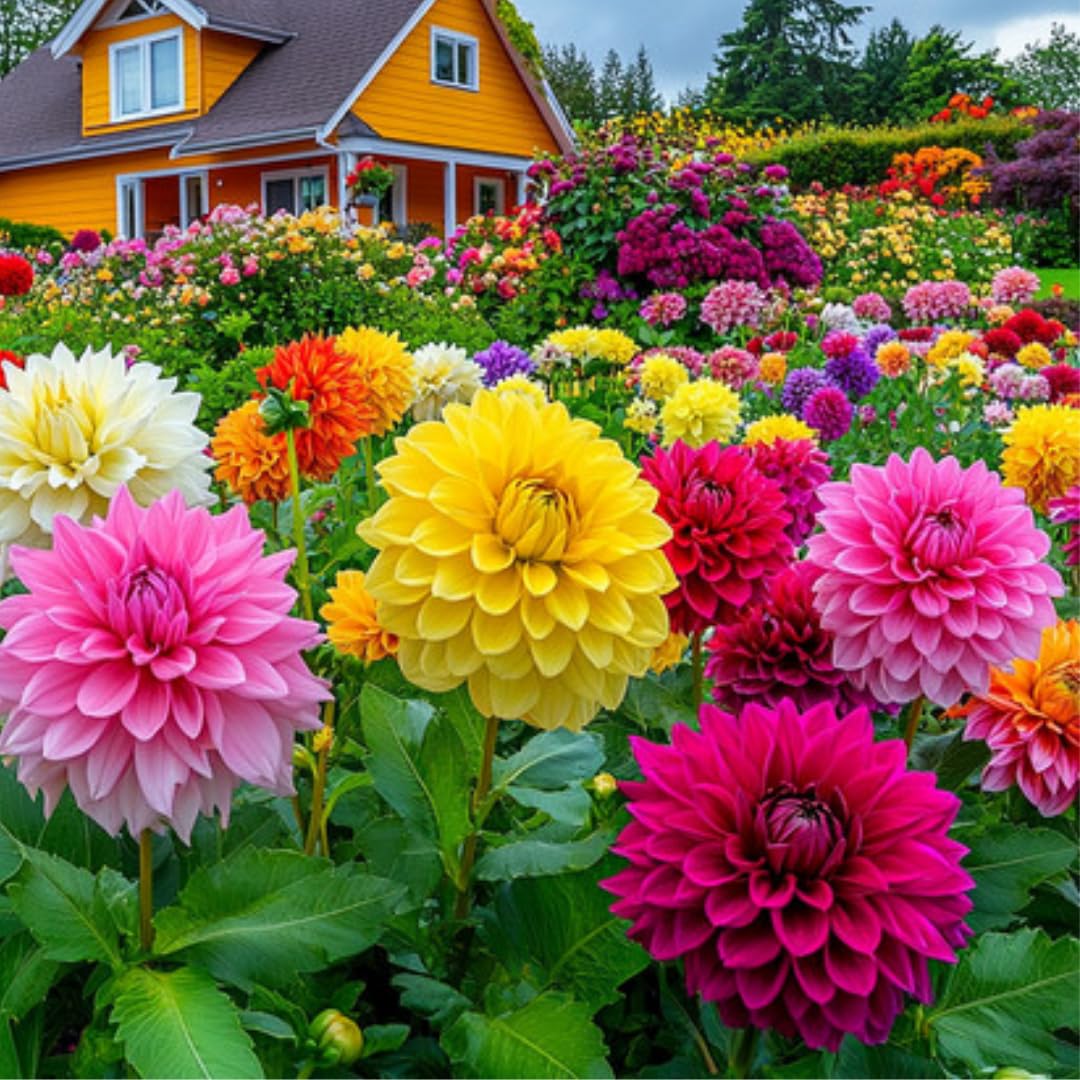 3 Mix Dahlia Bulbs for Spring Planting, Dahlia Bulbs for Planting Indoor and Outdoor
