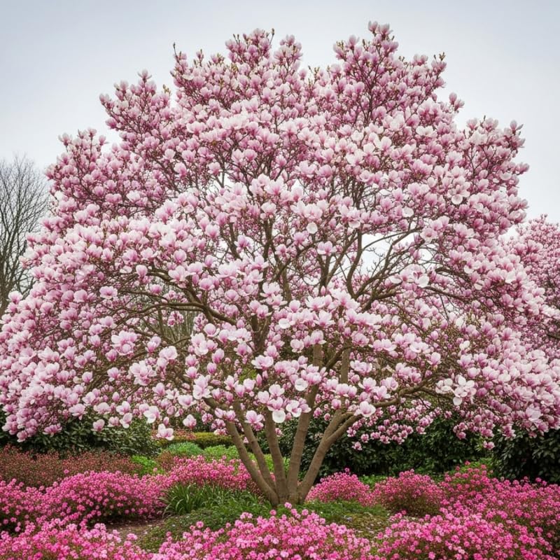 Jane Magnolia Tree Live Plant in 2.5 Inches in Pot, Starter Plant, Fragrant Perennial Ornamental Plants Shrub for Outdoor Garden