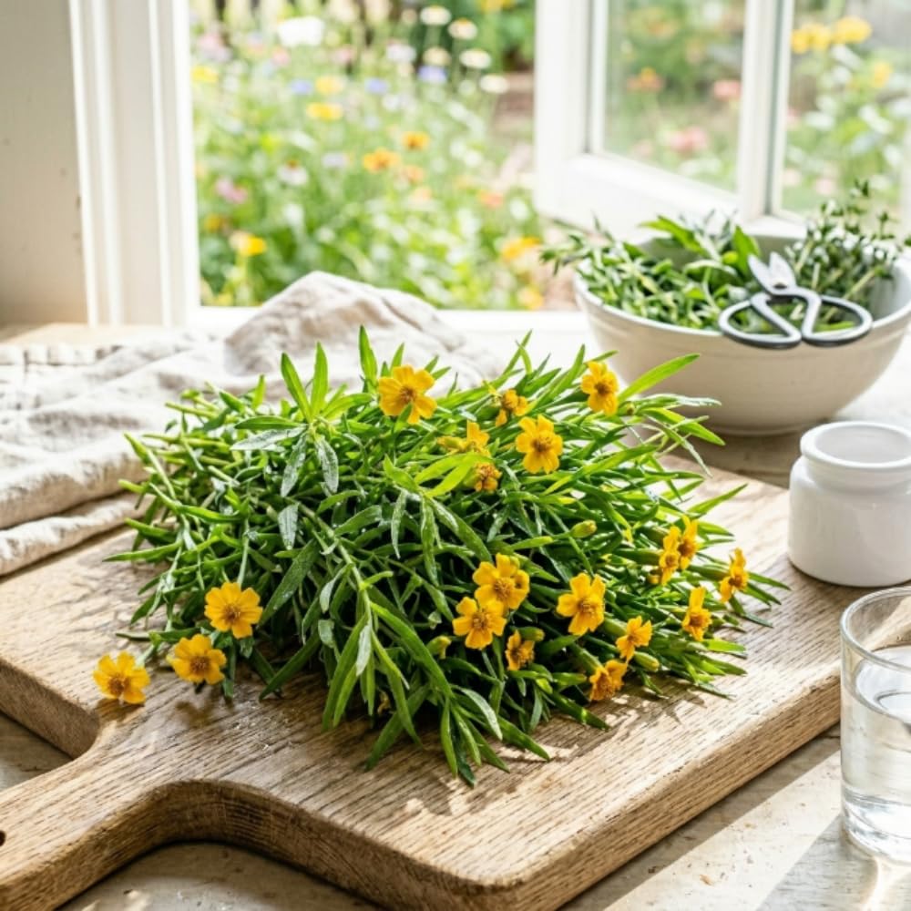 Pack of 2 Texas Tarragon Plants Live, Tarragon Live Plant, 4-6 Inc Tall, Herbs for Indoor Outdoor Growing