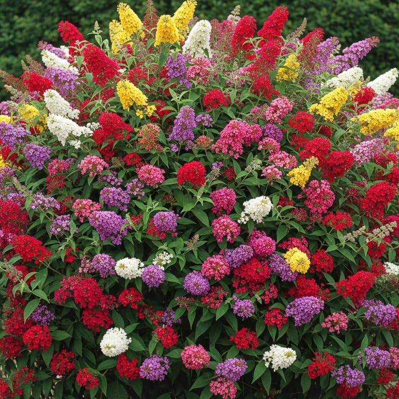 AVERAR 3 Buddleia Butterfly Bush Live Plant Ready to Plant Outdoor, Random Blooms, Starter 5 to 9 Inches Tall, Cold Hardy and Fragrant, Zones 5-9