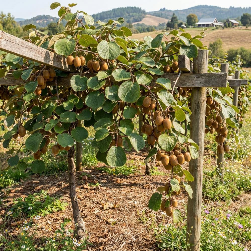 Kiwi Plants Live for Planting, Kiwi Plant Live 6-8 Inches Tall, Cold Hardy Edible Fruit Vines for Home Garden