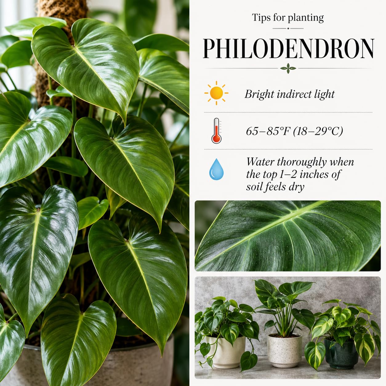 Variegated Philodendron Live Plant, Rare Indoor Houseplant Live Well Rooted 5-7 Inches, Container Growing, Home Office Decor (Pink Philodendron)