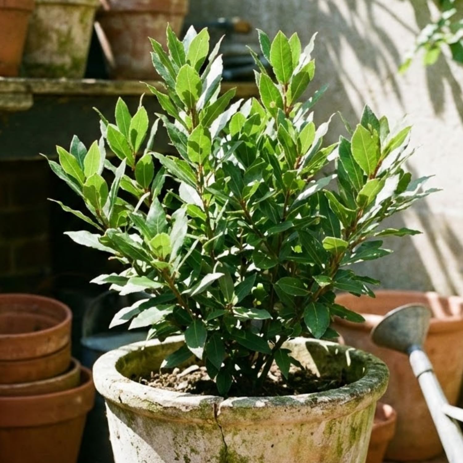 Pack 2 Sweet Bay Laurel Trees, Laurus Nobilis Plants, Bay Leaf Tree Live Plant, 4 to 9 Inches