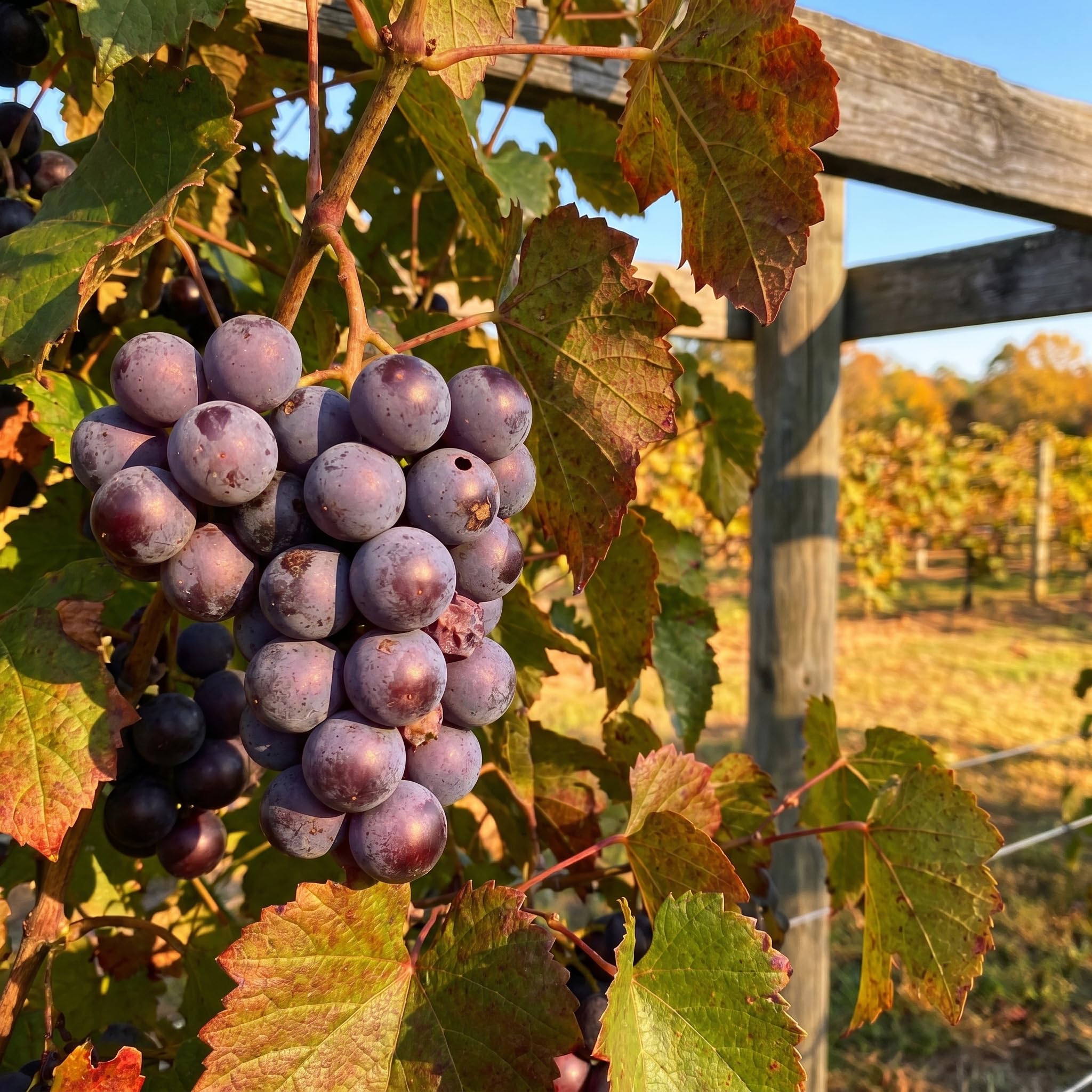 Grape Plant Live 4-7 Inches Tall, Fruit Vine Starter Plant for Garden, Patio Container, Backyard Trellis, Outdoor Growing (Dark Purple Grape)