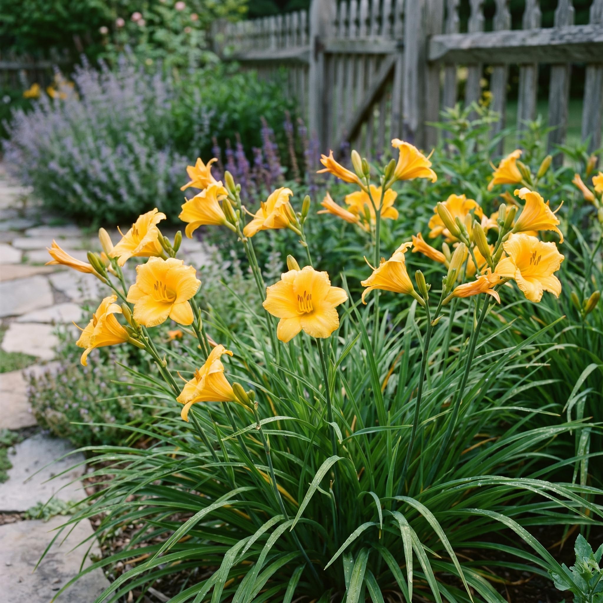 Pack 3 Daylily Bulbs for Planting, Hardy Perennial Flower with Vibrant Blooms, Reblooming Daylilies Bulbs for Garden Borders and Containers (Yellow)