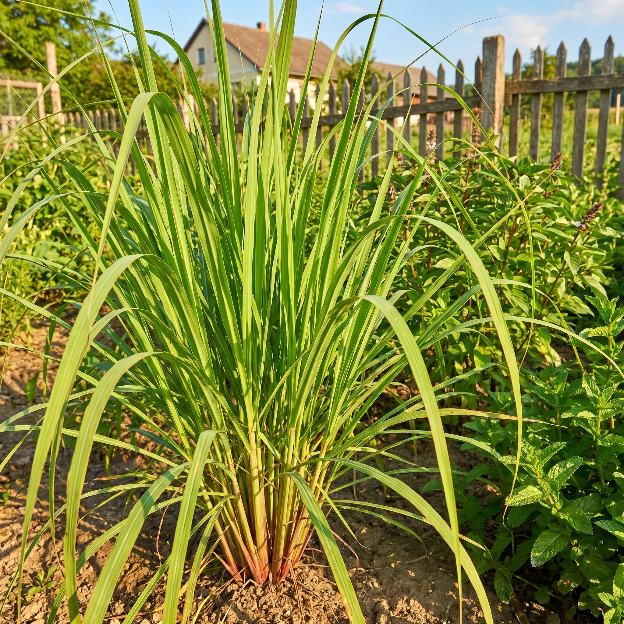 4 Lemongrass Plants Live for Planting, Lemon Grass Live Stalks, Perennial Herb Plants Teady to Grow 10 Inches